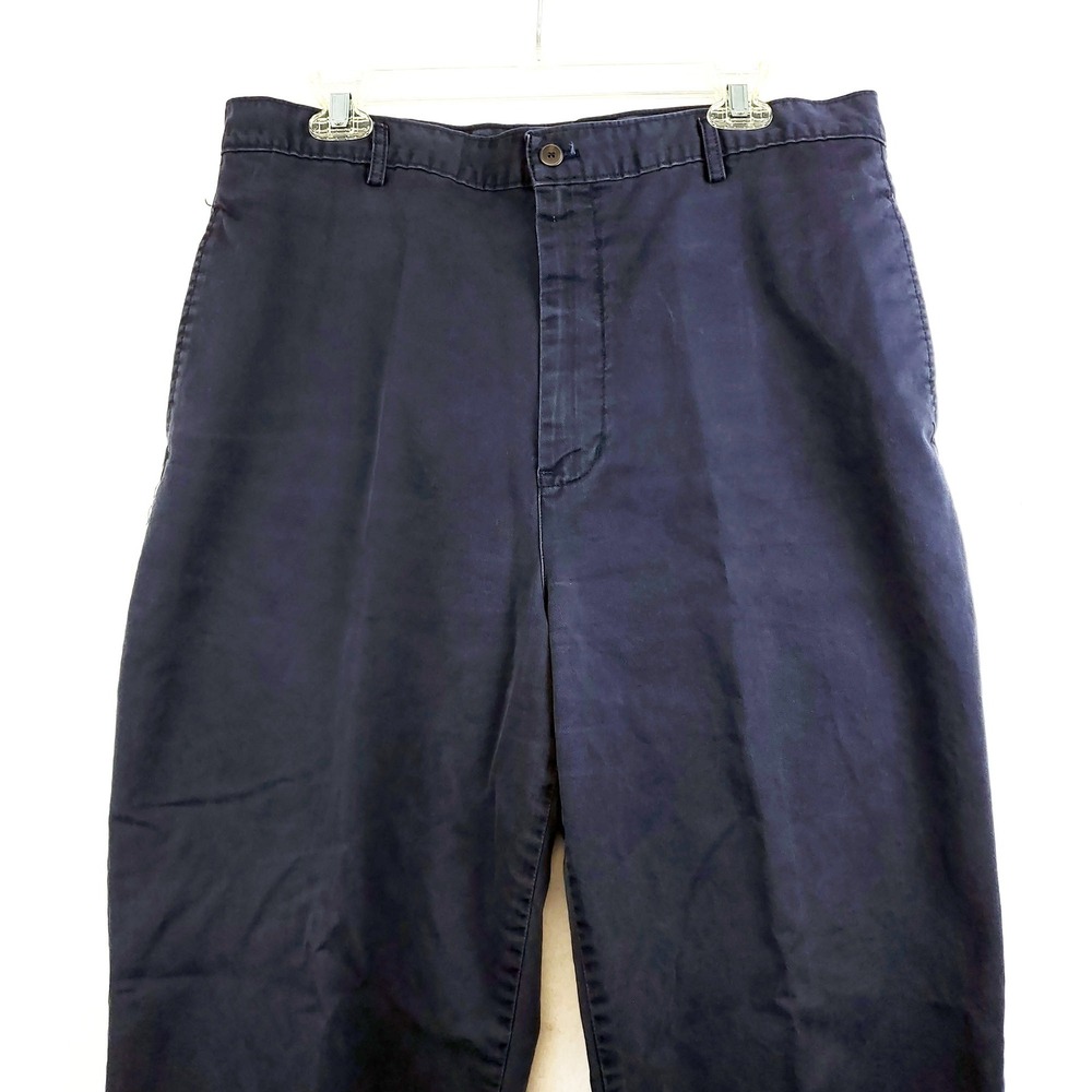 Calvin Klein Sport Cotton Chino Pants Navy Blue Men's Size 36 Actual 35x31 - Picture 3 of 8